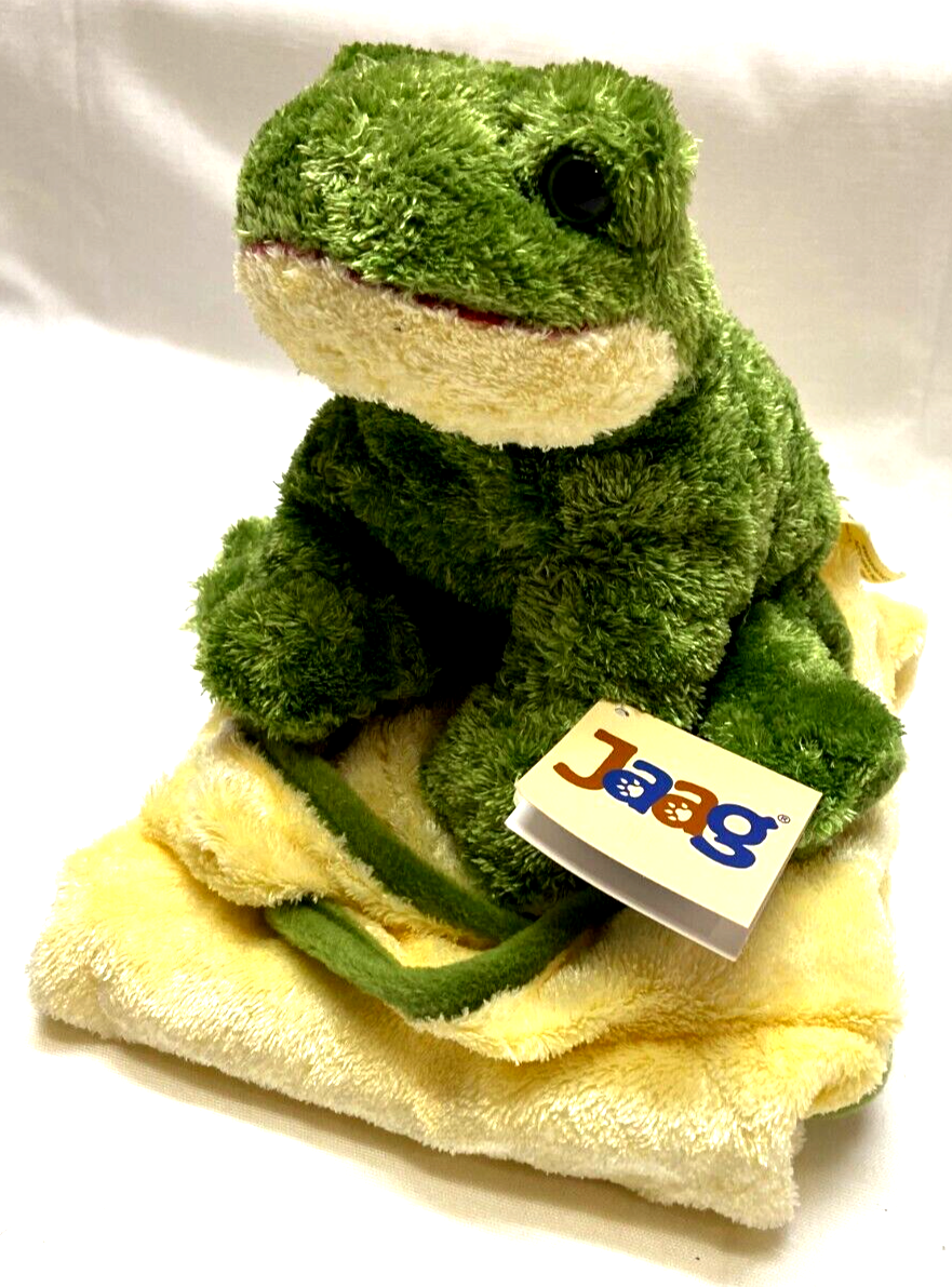 Jaag Plush Frog Receiving Baby Blanket, 22 X 22 inch Unused with tags
