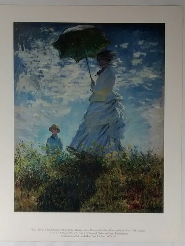 Claude Monet Woman With a Parasol Madame and Her Son Art