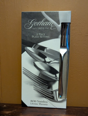 NEW Gorham - STUDIO - 18/10 Stainless Steel 5pc. Place Setting -- Multiple QTY
