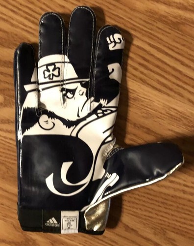 Notre Dame Football 2013 Game Used Leprechaun Gloves Xl