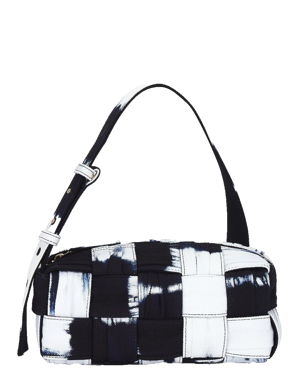 BOTTEGA VENETA Brick Cassette $2900 Navy Shoulder Bag New