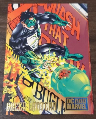 1995 Marvel Versus DC Green Lantern Hero Card 22 Fleer Skybox  Wojtkiewicz