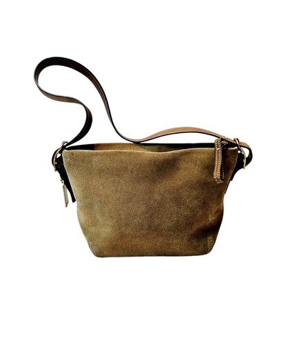 Vintage Coach Hamptons Suede Demi Handbag Purse | eBay