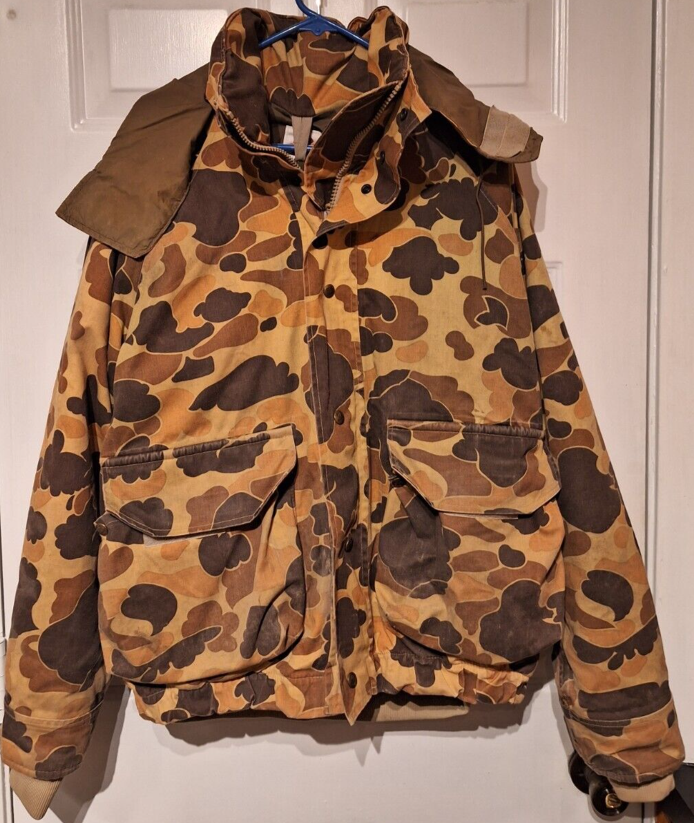 1970s vintage Columbia コロンビア camo parka Columbia Gore-Tex Hunting Jacket Men Sz L Duck Camo Parka
