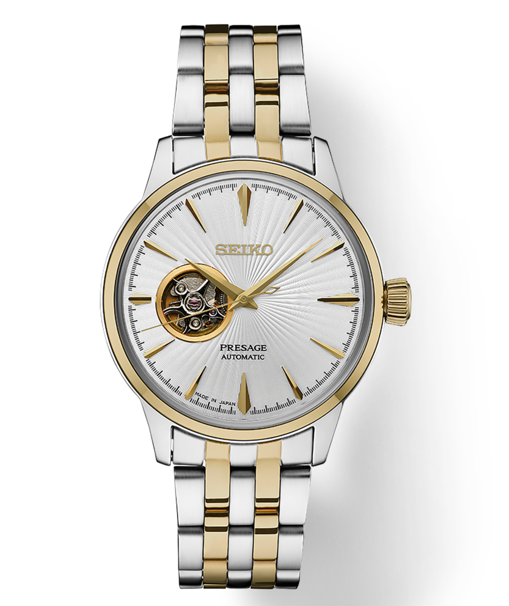 seiko skeleton automatic watch