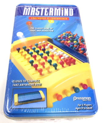 Travel Mastermind Codemaker vs Codebreaker The Game of Logic New In Tin Case