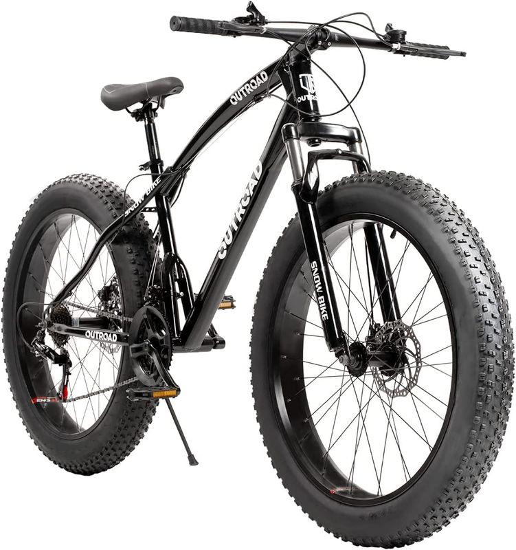 26 Inch Fat/Normal Tire Mountain Bike, 21 Speed with Dual Front Suspension, Doub