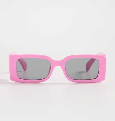 Pre-owned Gucci Gg1325s-006 Pink Sunglasses In Gray
