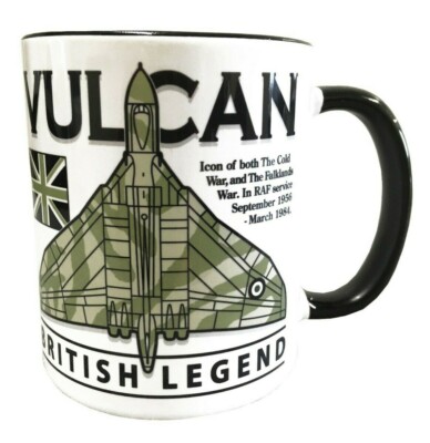 Avro Vulcan RAF Delta Wing High Altitude Strategic Bomber Aircraft Design Mug