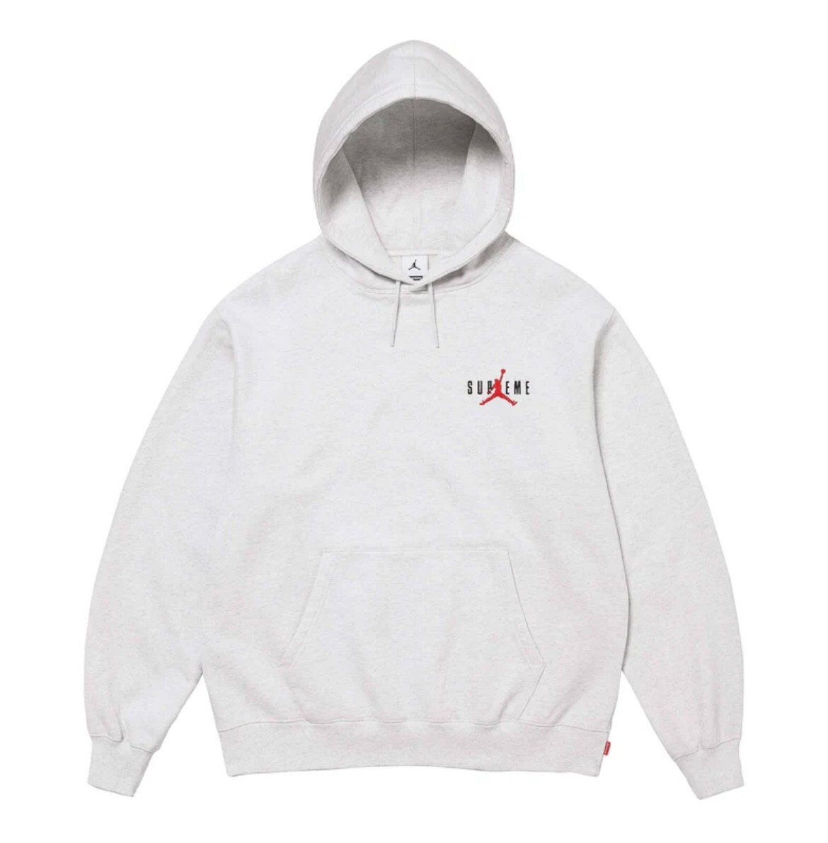 Pre-owned Supreme Jordan Hooded Sweatshirt Ash Grey Xl In Hand In Gray