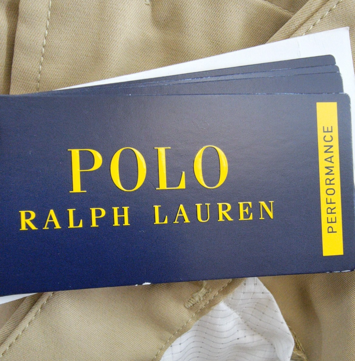 Polo Ralph Lauren Tailored Fit Performance Chino Pants Men's 33/30 Khaki Zip Fly - Picture 17 of 18