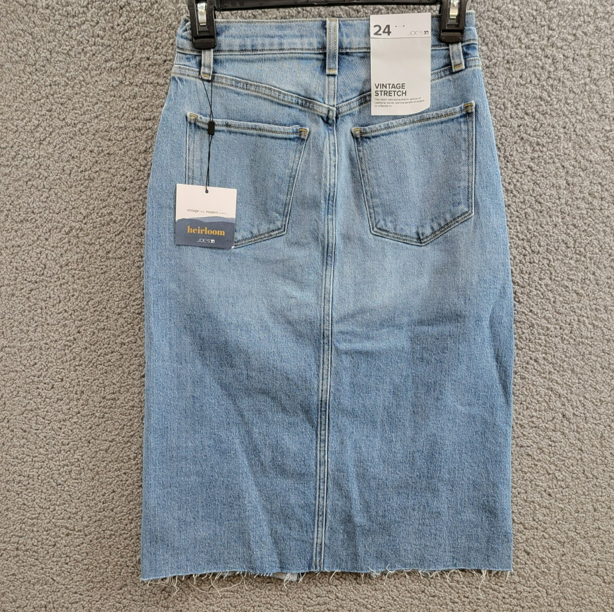 Joe's Jeans The Joplin Denim Skirt Women's 24 Bad Habit Faded Button Zip Closure - Picture 10 of 16