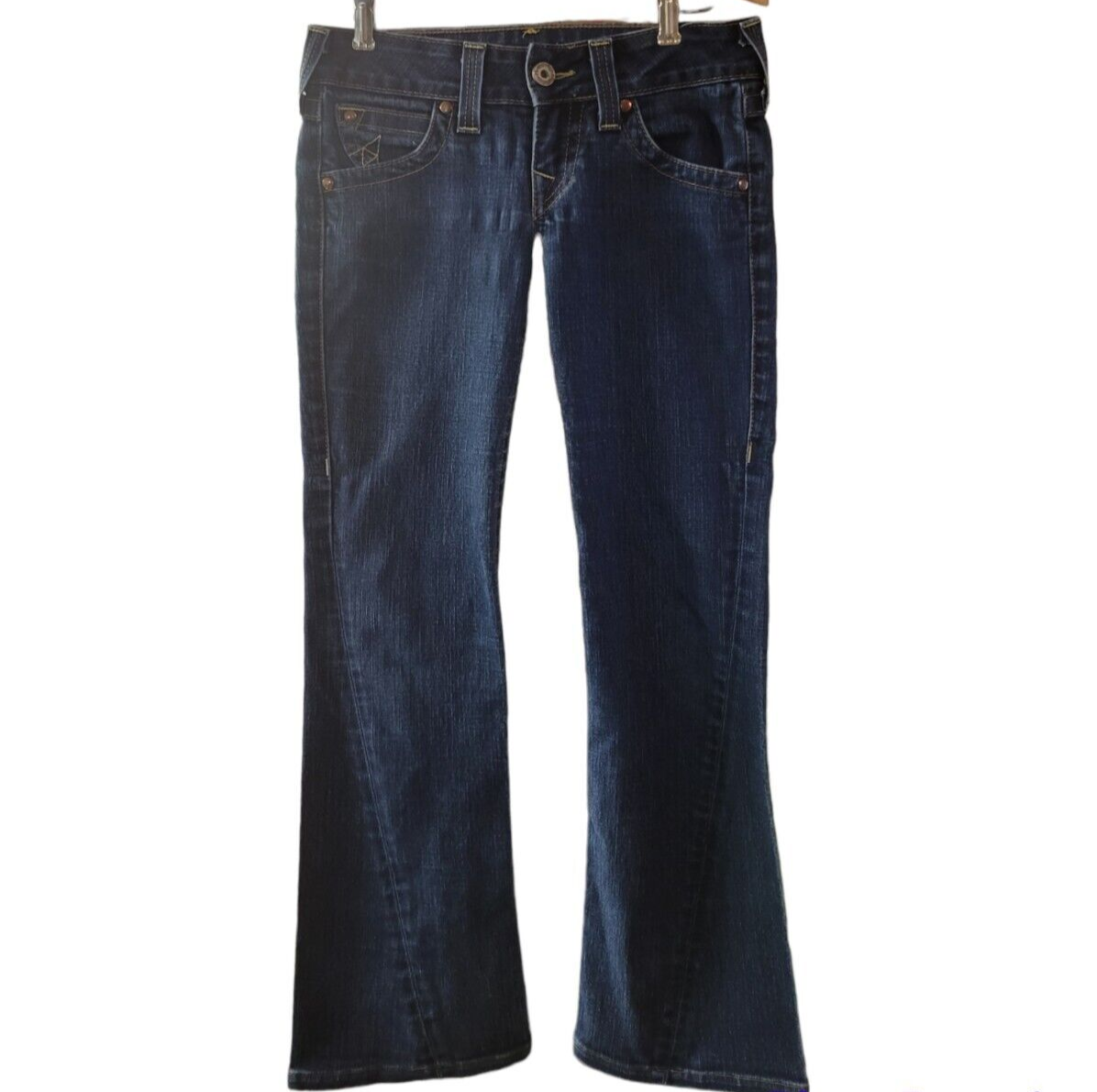 True Religion Size 27 Joey Big T Low Rise Designer Boot Flare