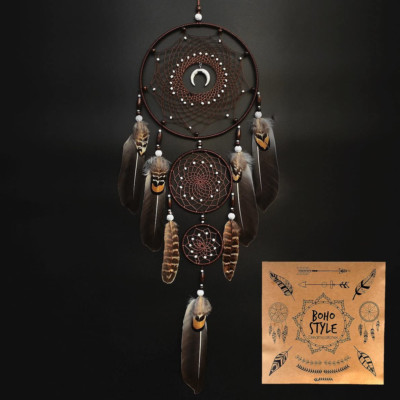 Large Dream Catchers for Bedroom Adult Brown Boho Dream Catcher Wall Decor 