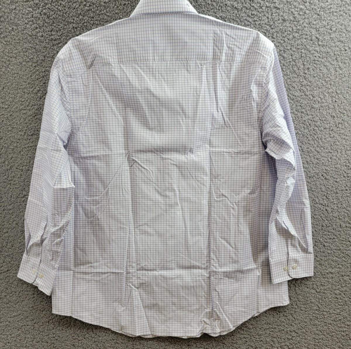 Calvin Klein Steel + Regular Fit Stretch Dress Shirt Men's 17.5 32-33 Blue Multi - Picture 13 of 17