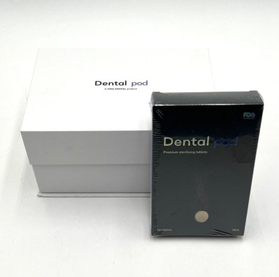 Zima Dental Pod (Arctic White) + 30 Extra NIB Mint Sterilizing Tablets Open Box