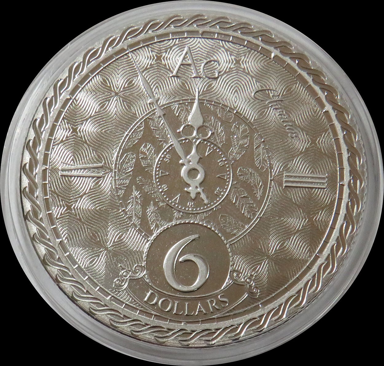 2020 1 オンス　銀貨　Tokelau Chronos .999 2020 SILVER TOKELAU $6 CHRONOS 1 OZ 999 FINE COIN IN CAPSULE