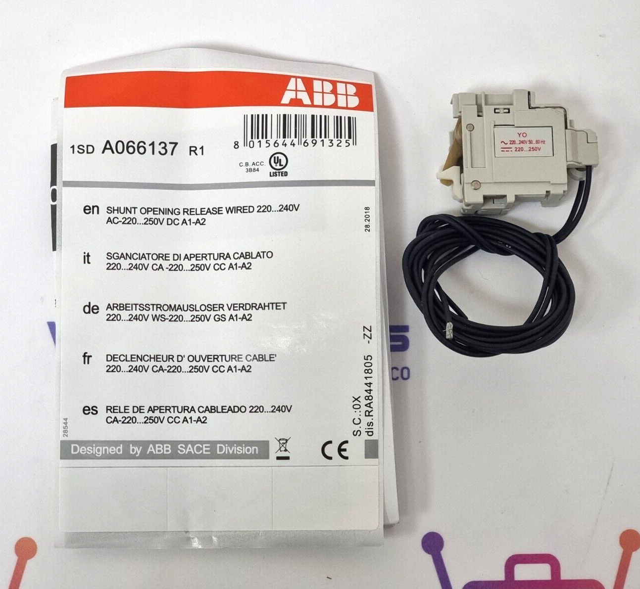 ABB 1SDA066137R1 Shunt Opening Release (2Pcs in 1 lot) | eBay