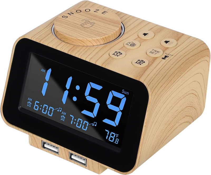 Radio - 0-100% Dimmer, Dual Alarm With Weekday/weekend Mode,