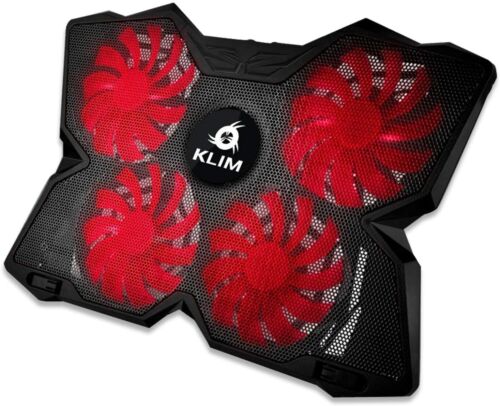 KLIM Wind Laptop Cooling Pad Stand 11"-19" Notebooks, PS4, XBox, RED LED