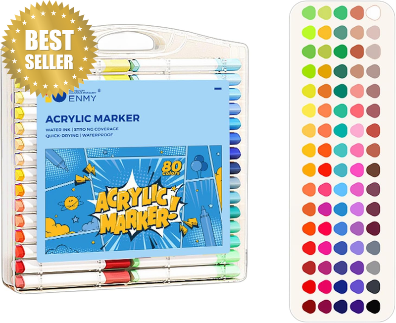 48 Colors Acrylic Paint Markers, Direct Liquid Acrylic Paint Marker Pen, Fabric