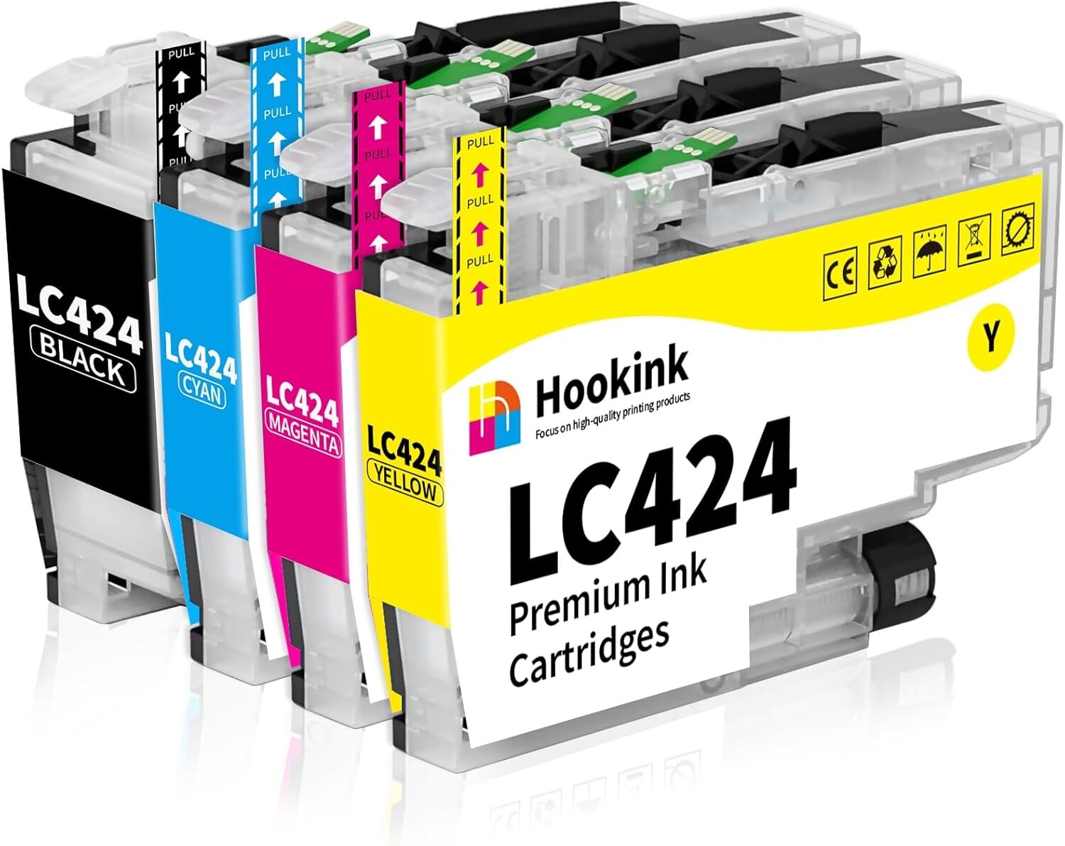 11Pack LC424 Ink Cartridges fit Brother LC424 Ink Cartridges Multipack LC-424 XL