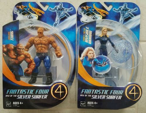 FANTASTIC FOUR 4 RISE OF SILVER SURFER RAGING THING INVISIBLE WOMAN FIGURES! s69 FANTASTIC FOUR 4 RISE OF SILVER SURFER RAGING THING INVISIBLE WOMAN FIGURES! s69