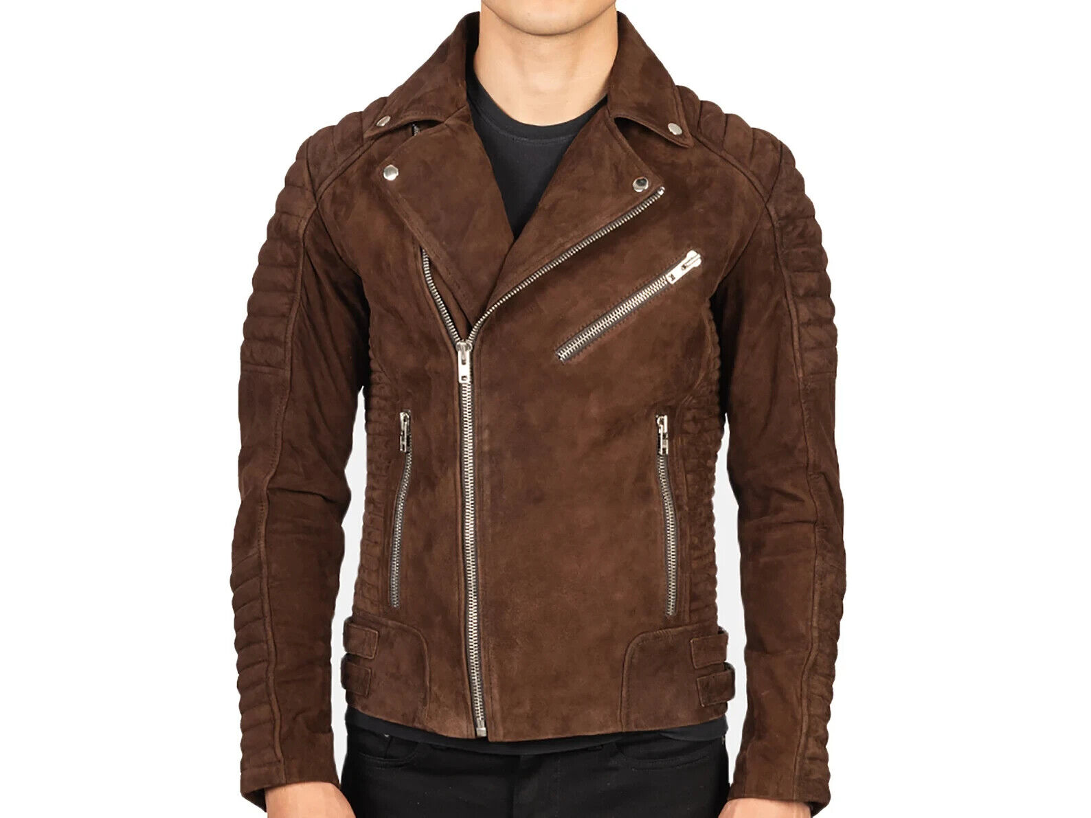Cow Suede Leather Jackets for Men, Motorcycle Jacket, Biker Jacket Cow Suede Leather Jackets for Men, Motorcycle Jacket, Biker Jacket