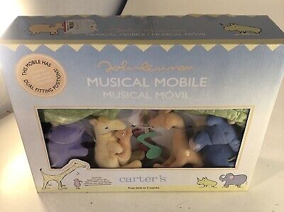 Carter's John Lennon Musical Crib Mobile IMAGINE Plush Baby Beatles NEW OPEN BOX