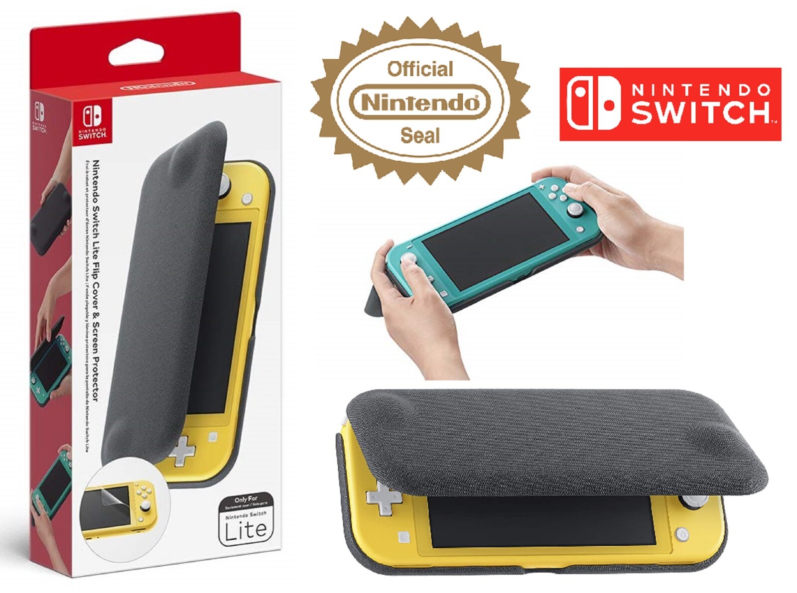 Genuine Official Nintendo Switch Lite Flip Cover & Screen Genuine Official Nintendo Switch Lite Flip Cover & Screen