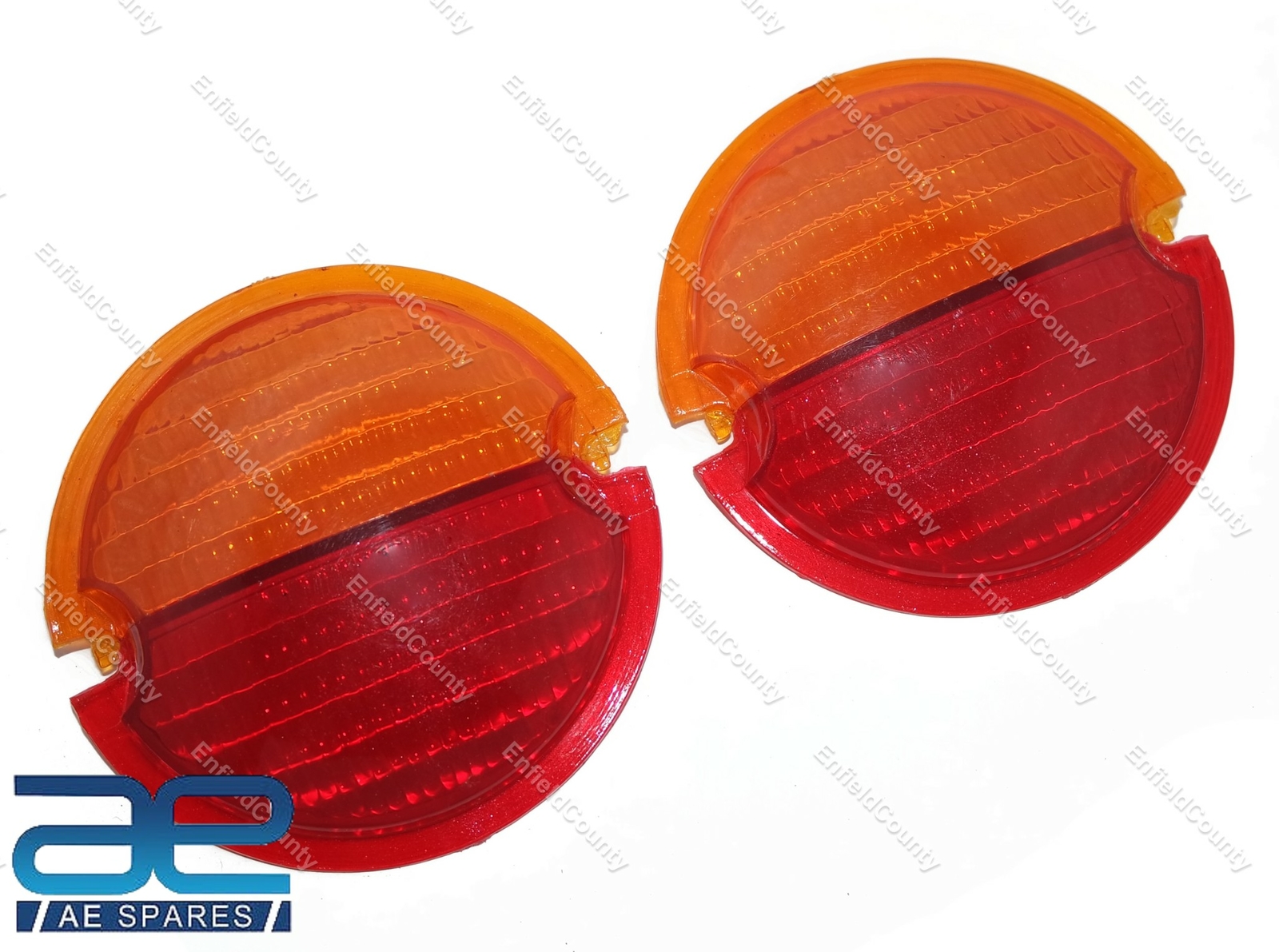 Pair Rear Brake Tail Light Lens Pvc Red Amber for Willys Jeeps John deere Massey Ferguson Tractor
