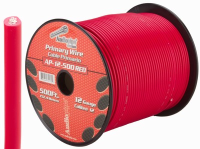 12 GA gauge 500' Red Audiopipe Car Audio Home Primary Wire
