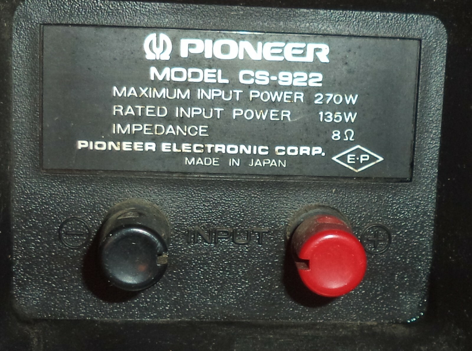 Pioneer crossover 4-way from CS-922 with power indicator 135w