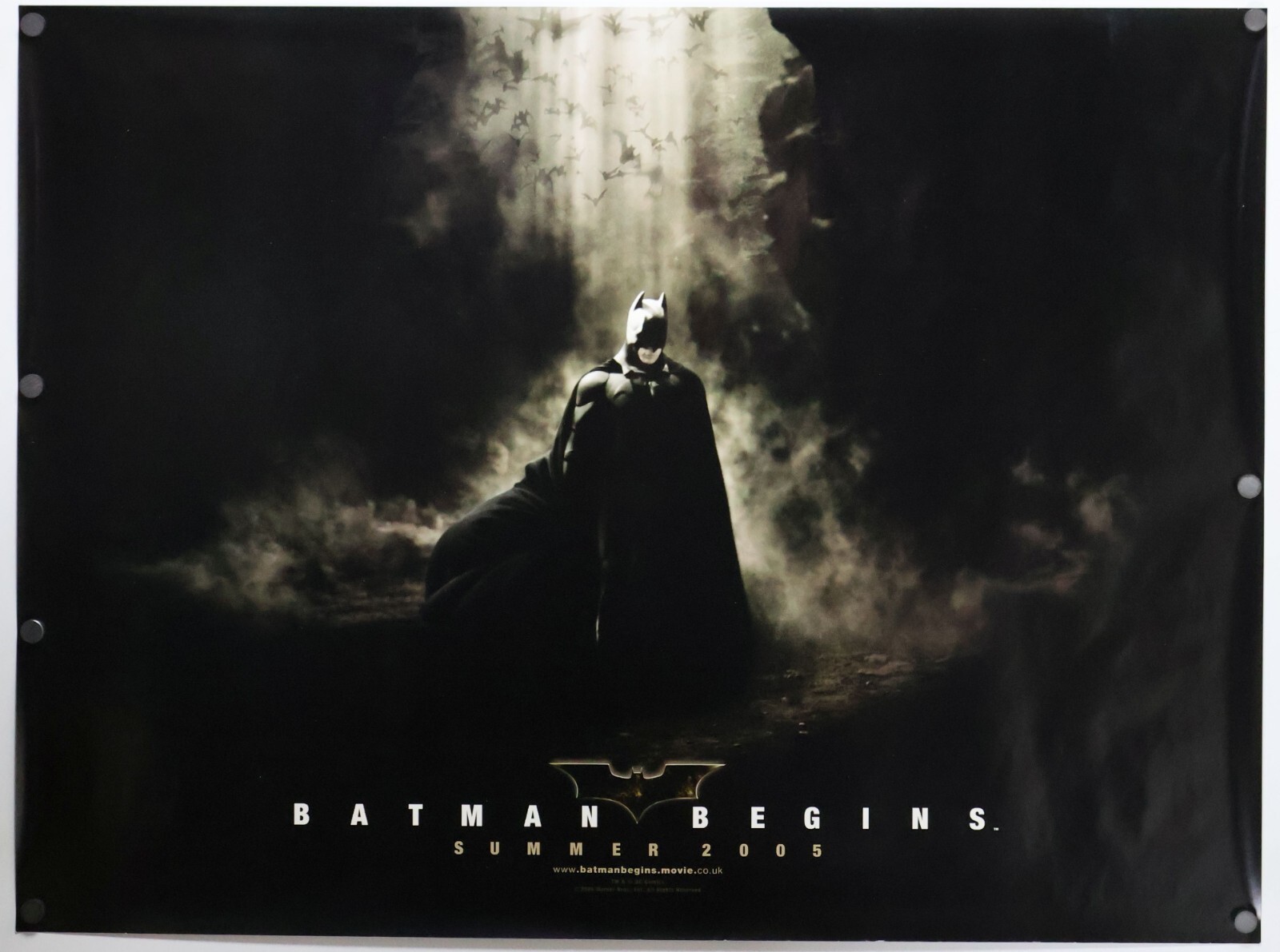 Batman Begins - original movie poster 30x40 British Quad