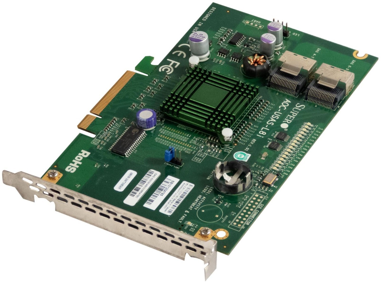 Supermicro AOC-SAS2LP-H8IR-16DD RAID Controller Karte - Für Bis Zu 16 Festplatten, PCIe, Für Server & Workstations