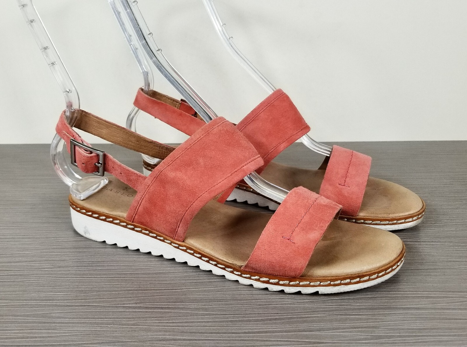 Caslon Claire Slingback Sandal, Salmon Suede, Womens Size 8.5 M