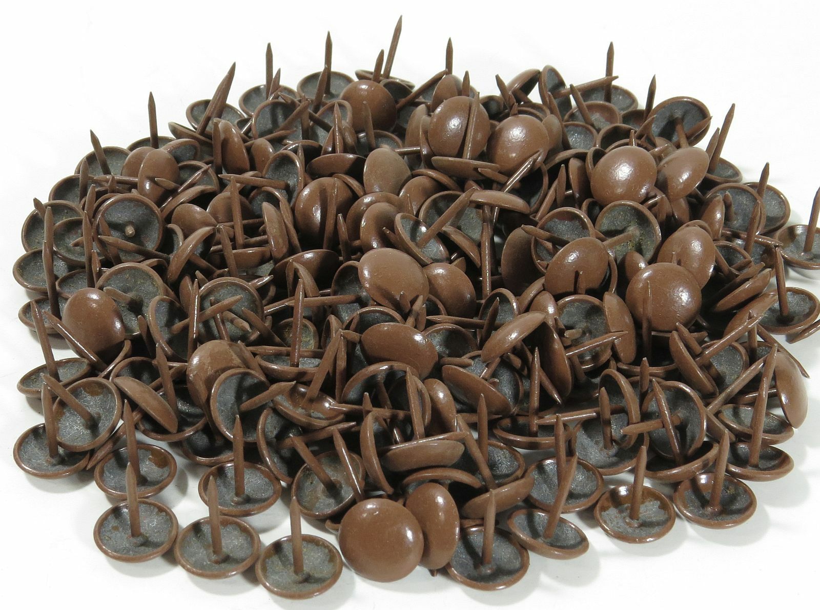 230 Each Smooth Medium Brown Decorative Upholstery Nails