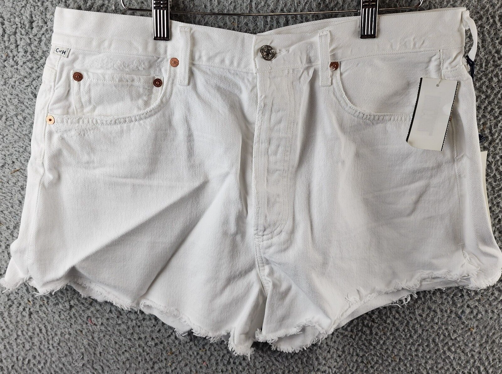 Citizens of Humanity Marlow Vintage High Rise Denim Shorts Women's 31 Polish~ - Picture 2 of 15