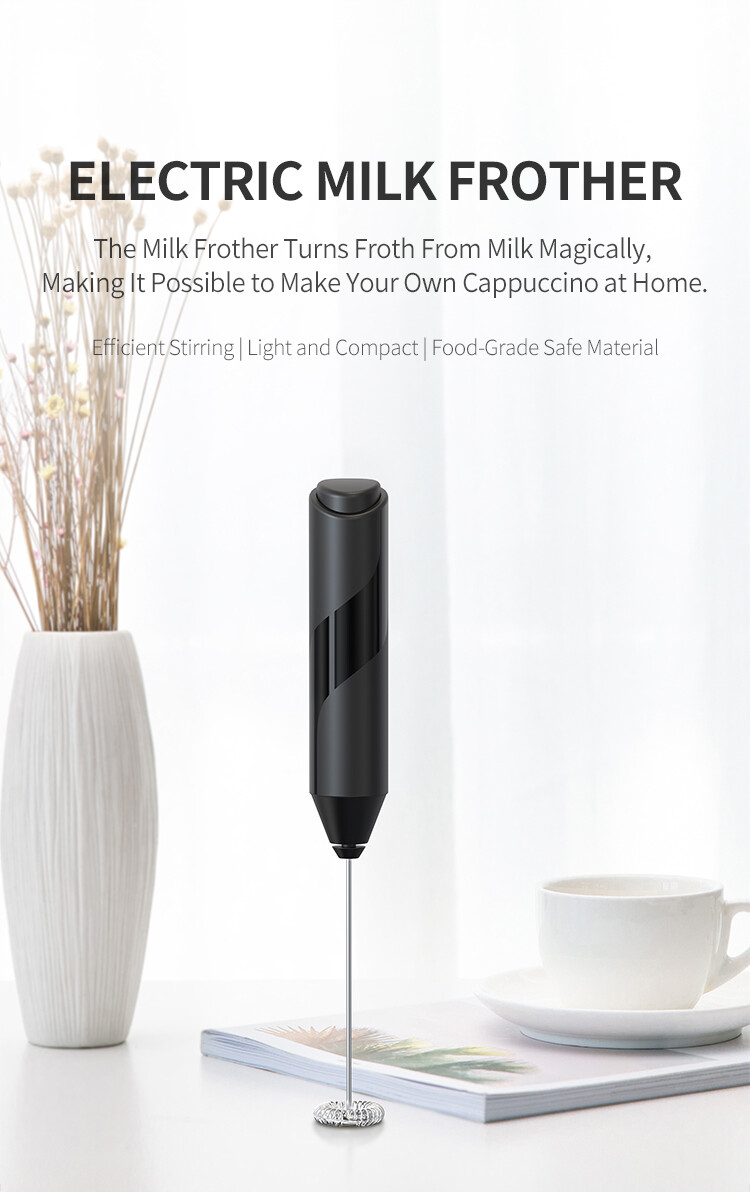 Milk Frother Whisk Electric Egg Beater Hand Coffee Shake Mixer Mini Kitchen Tool