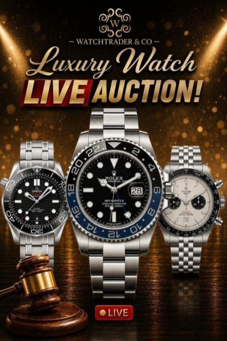 Watchtrader Auction | All Rolex | Datejust, GMT, Submariner | £1 Starts
