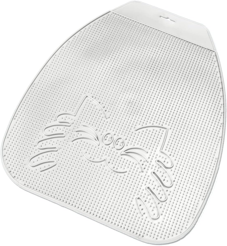 Van Ness Pets Trackless Cat Litter Mat Traps Litter from Box, Waterproof, White,
