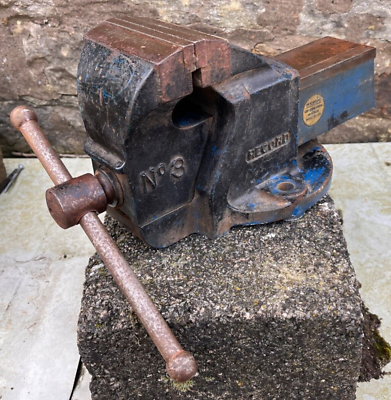 VINTAGE RECORD VICE No 3 ENGINEERS MECHANICS VICE 4 Wide Jaws Made in England