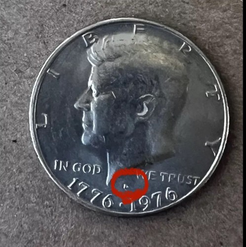 1776-1976 D Bicentennial Kennedy Half Dollar!With Filled