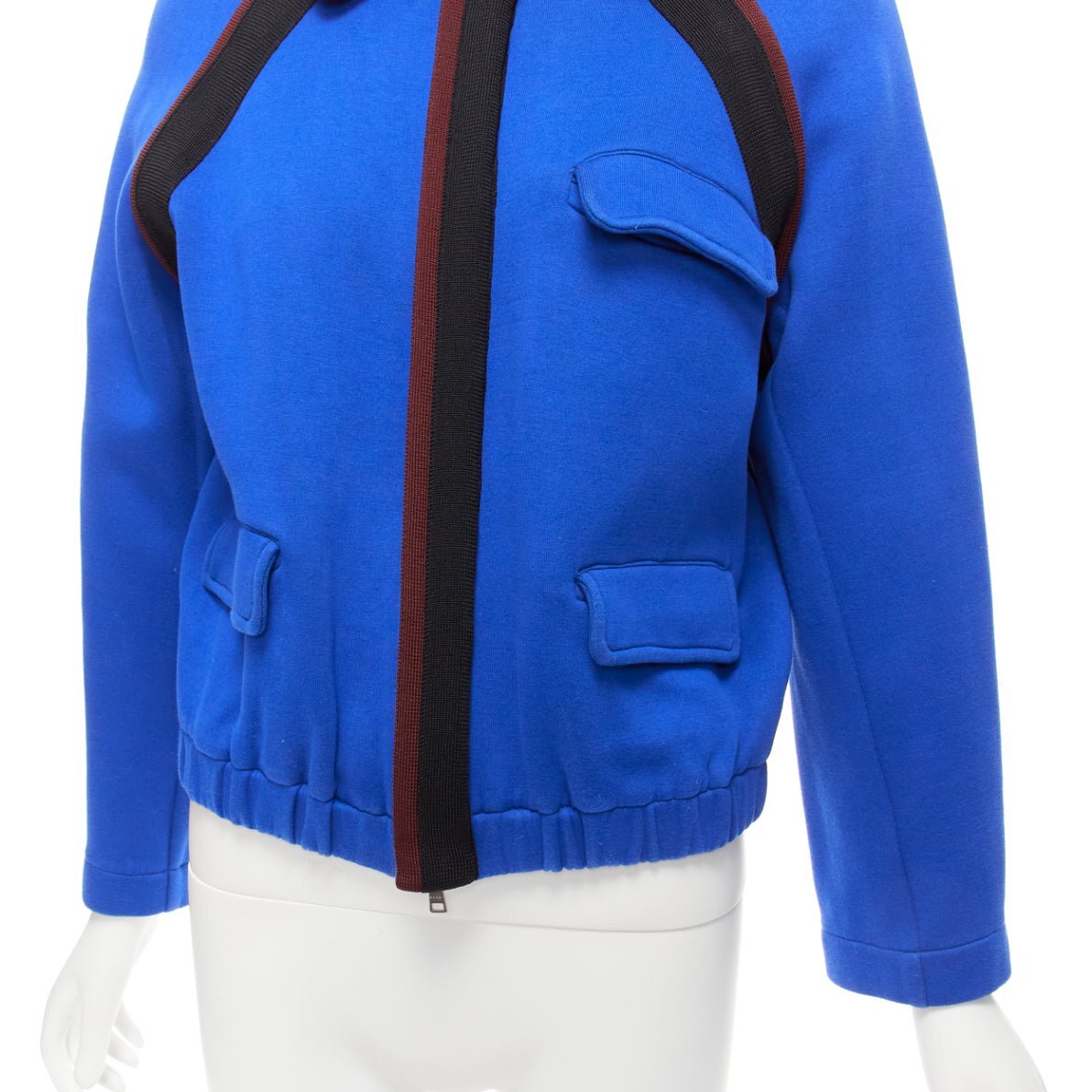 MARNI electric blue track suit raglan bomber jacket IT38 XS