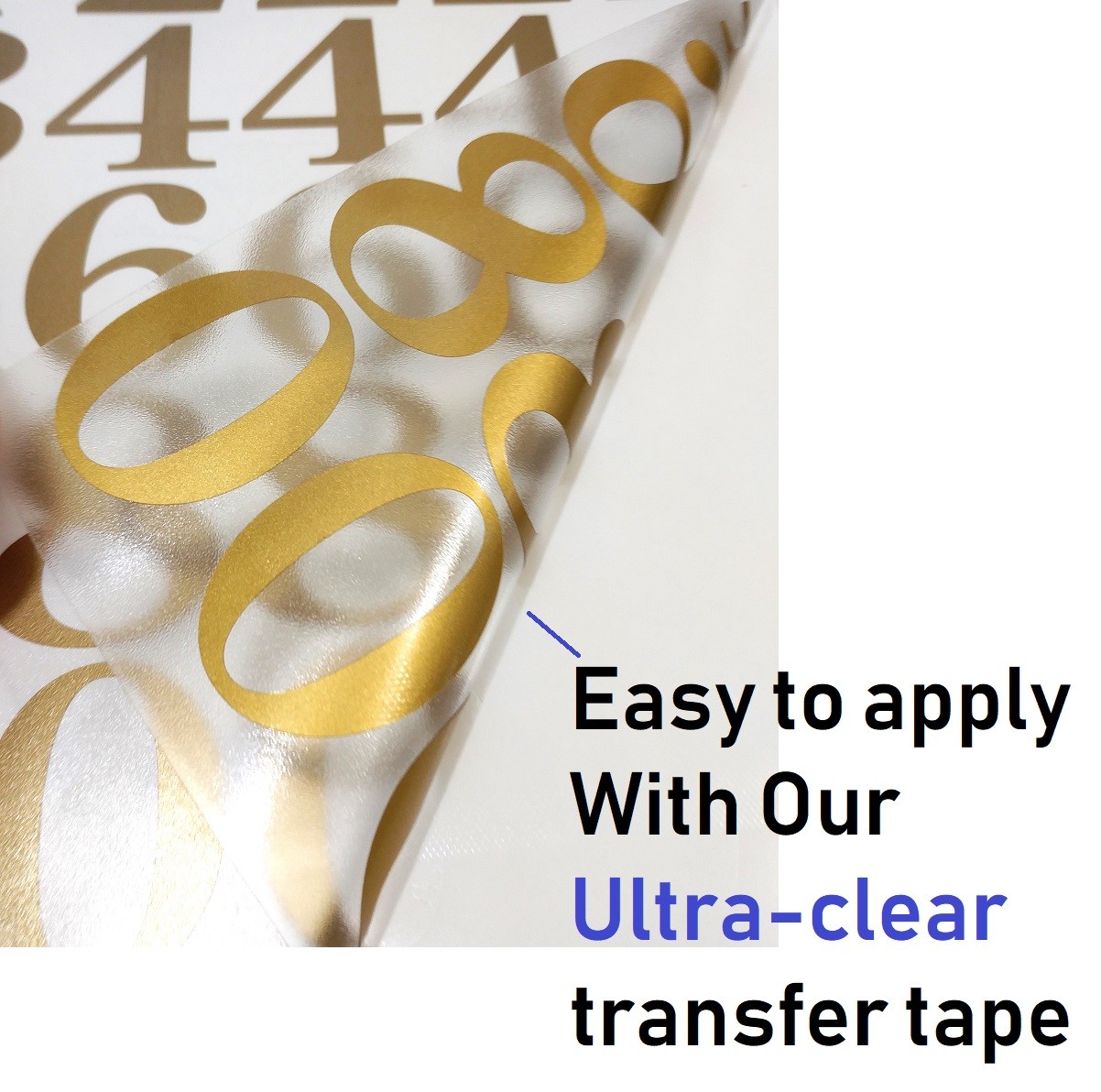 Lot of 40 Metallic Gold Color,Mailbox,House Numbers Decals, Stickers