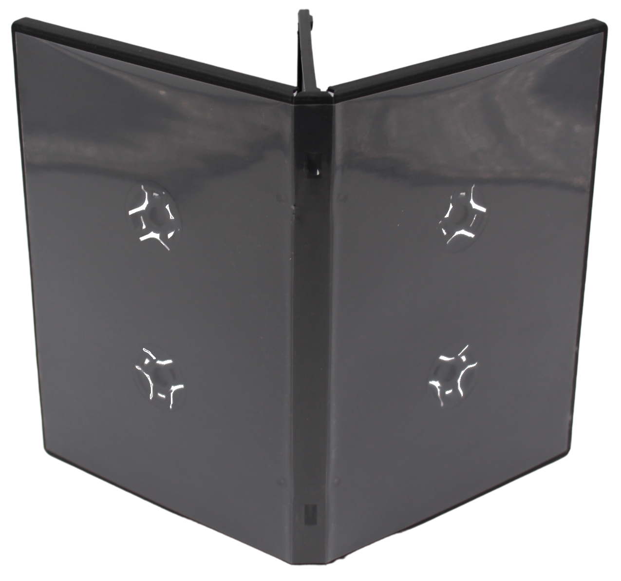 New Standard Black 6-Disc DVD Replacement 14mm Case Premium Movie Storage Shell