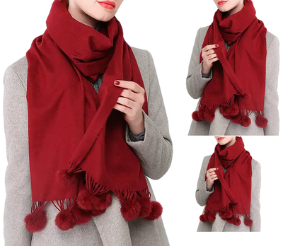Maroon winter scarf deals