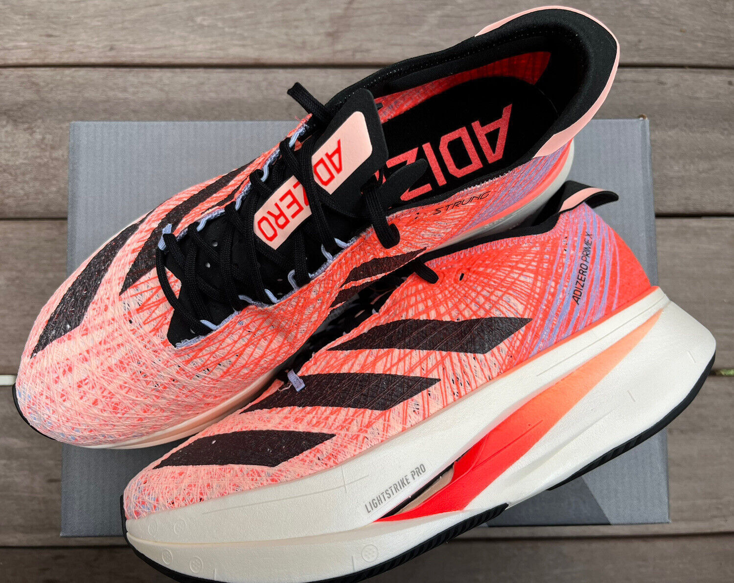 Adidas Adizero Prime X Strung Unisex Carbon Running Shoe Red Adidas Adizero Prime X Strung Unisex Carbon Running Shoe Red