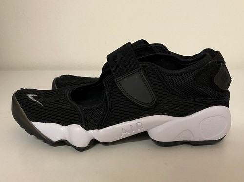 Nike Air Rift BR Breathe Women's Sz 8 Black Cool Grey White