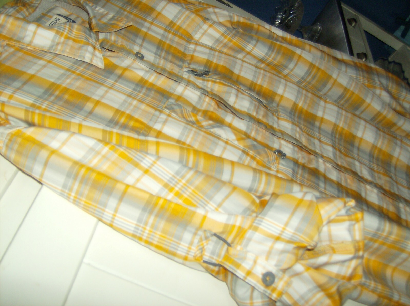 NWOT Magellan FISH GEAR Long Sleeve Plaid Shirt Sz. XL